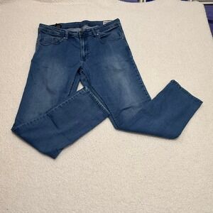 Buffalo David Bitton Axel Slim Stretch Jeans 38x30 Blue Denim Mens 1342536